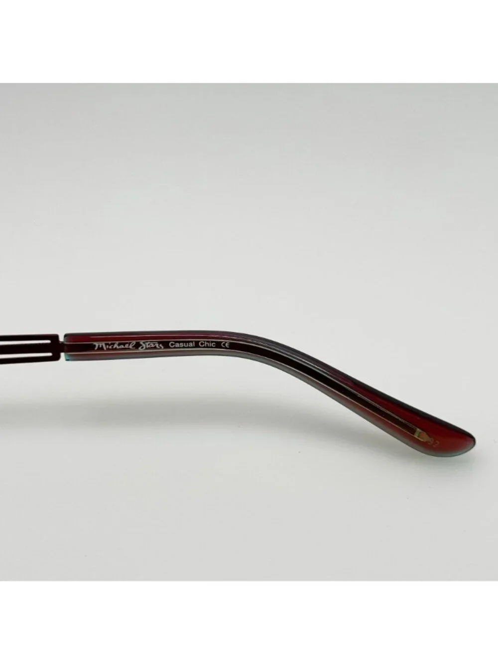 Michael Stars Eyeglasses Eye Glasses Frames Casual Chic Plum Stain 52-15-135